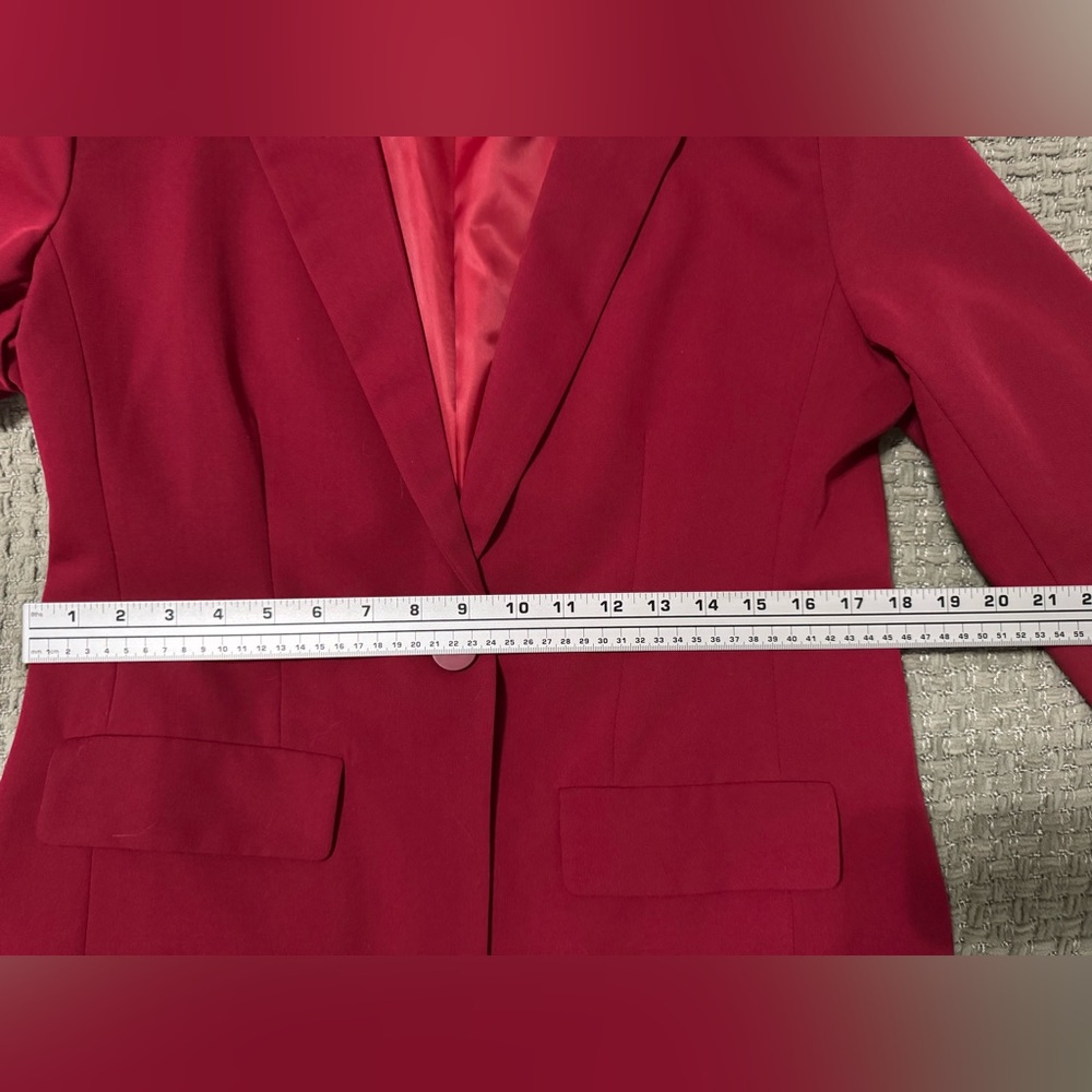 Women's Red Blazer - Large - Picture 4 of 10